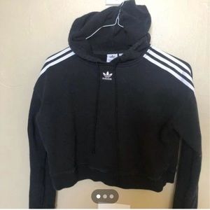 Adidas crop top hoodie for teens slightly used.